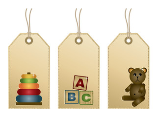 Sticker - toys tags