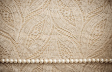 Lace And Pearls Vintage Background