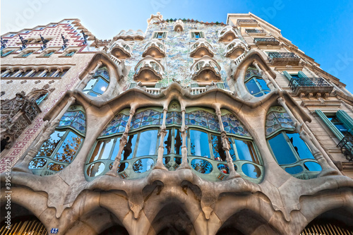 Naklejka na szybę Casa Batllo, Barcelona, Spain.