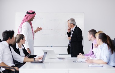 Wall Mural - Arabic business man at meeting