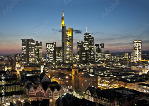 Foto-Kissen - Skyline Frankfurt (von gopixa)