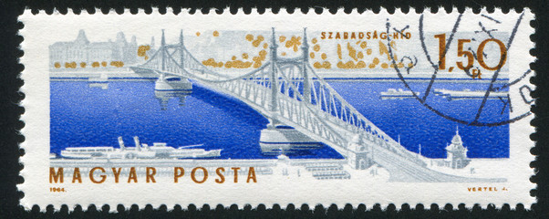 Poster - Elisabeth bridge in Budapest