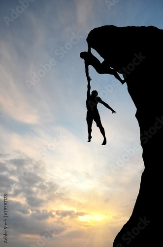 Nowoczesny obraz na płótnie climber