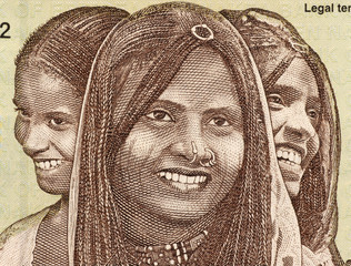 Sticker - Three Young Women from Eritrea