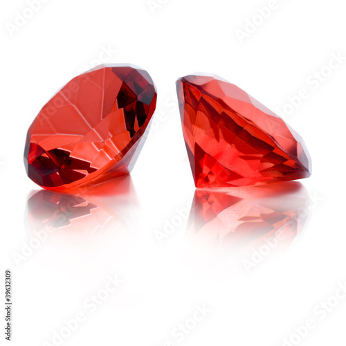 Rote Edelsteine Stock-Foto | Adobe Stock