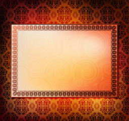 Poster - abstract ornamented vector banner. eps10