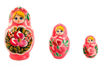 Three Russian dolls