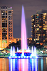 Fototapete - Fountain closeup in Orlando