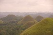 Chocolate hills at the island Bohol at the Philippines