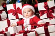 © Nejron Photo - Little boy with gift boxes.