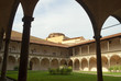 Cloisters of Santa Croce Church in Florence Italy