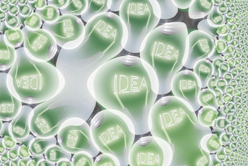 Sticker - Idea Bulb Abstract