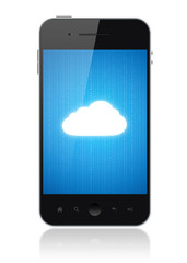 Aufkleber - Cloud Computing On Mobile Smart Phone