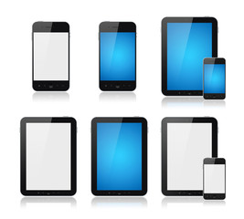Aufkleber - Mobile Smart Phone With Tablet PC Set