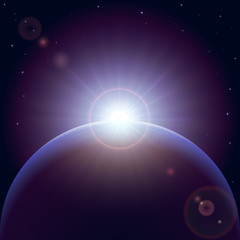 Wall Mural - planet earth in space