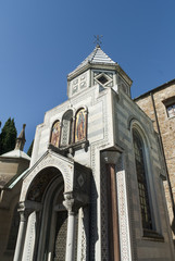 Canvas Print - Tomb in spectacular Cemetery in Florence Italy