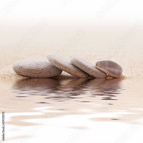 Fototapeta na wymiar Plaża z kamyczkami