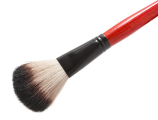 brown make up brush isolated on white