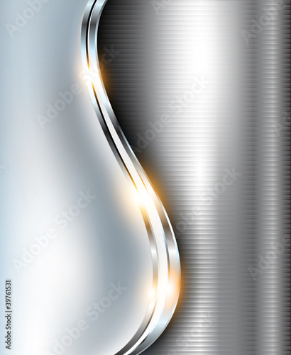 Naklejka - mata magnetyczna na lodówkę Elegant background metallic.