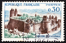 Postage Stamp France 1960 Chateau Fougeres, France