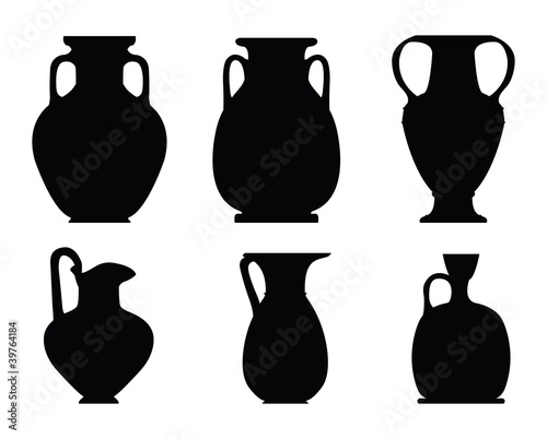 Ancient Greek Vase Forms Buy This Stock Vector And Explore