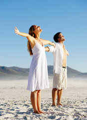 Wall Mural - stress free young couple
