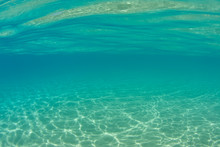 Underwater View Of The Ocean Like A Pool Seabed