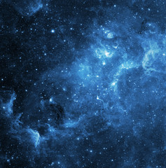 Obraz na płótnie błękitna galaktyka