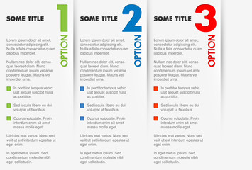 Poster - one two thre - vectoroptions background