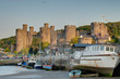 Conwy Castle and harbour, Wales