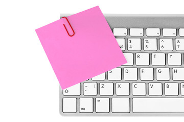 Poster - Memo and aluminum keyboard