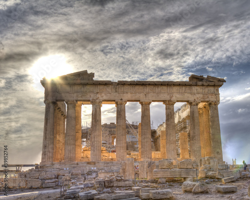 Obraz w ramie parthenon in Athens