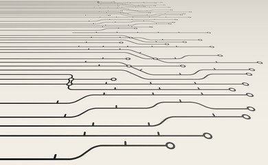 Poster - Abstract metro scheme background