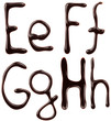 Chocolate alphabet letters