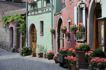 Poster - Gasse in Kaysersberg, Elsaß