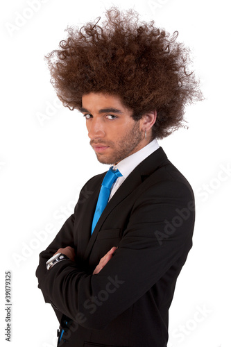 Fotografie, Obraz handsome and young business man isolated on white background