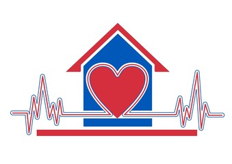 An illustration of home health care icon