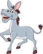 Smiling donkey cartoon