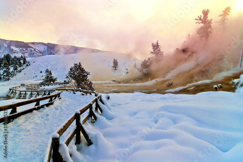Plakat Mammoth Hot Spring Terraces