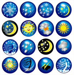 weather icons and logo