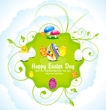 Abstract Colorful Easter Day Background