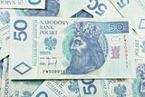 Fototapeta  - Pieniądze - Polski złoty 50
