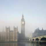 Fototapeta Big Ben - Palace of Westminster in fog