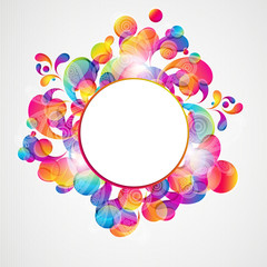 Aufkleber - Abstract background with bright elements.