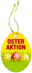 Poster - Hangtag Osteraktion Ostereier gelb