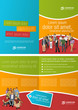 © denis_pc - Green, orange and red template with business people