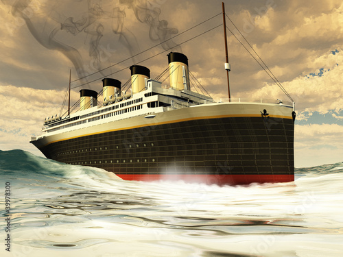 Naklejka dekoracyjna Titanic Ship