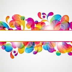 Aufkleber - Abstract background with bright elements.