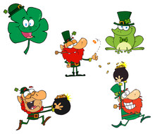 Leprechaun Characters.  Collection