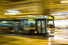Motion Blurred Bus